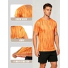 image:imageAPTRO Mens Workout Shirts Quick Dry Athletic Gym TShirts  Moisture Wicking Short Sleeve Performance Running Tees for MenOrange Camo