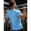 image:imageAPTRO Mens Workout Shirts Quick Dry Athletic Gym TShirts  Moisture Wicking Short Sleeve Performance Running Tees for MenSky Blue