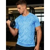 image:imageAPTRO Mens Workout Shirts Quick Dry Athletic Gym TShirts  Moisture Wicking Short Sleeve Performance Running Tees for MenSky Blue