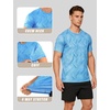 image:imageAPTRO Mens Workout Shirts Quick Dry Athletic Gym TShirts  Moisture Wicking Short Sleeve Performance Running Tees for MenSky Blue