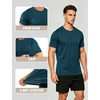 image:imageAPTRO Mens Workout Shirts Quick Dry Athletic Gym TShirts  Moisture Wicking Short Sleeve Performance Running Tees for MenTeal Camo