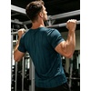 image:imageAPTRO Mens Workout Shirts Quick Dry Athletic Gym TShirts  Moisture Wicking Short Sleeve Performance Running Tees for MenTeal Camo
