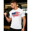 image:imageAPTRO Mens Workout Shirts Quick Dry Athletic Gym TShirts  Moisture Wicking Short Sleeve Performance Running Tees for MenWhite Us Flag
