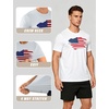 image:imageAPTRO Mens Workout Shirts Quick Dry Athletic Gym TShirts  Moisture Wicking Short Sleeve Performance Running Tees for MenWhite Us Flag