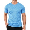 image:imageAPTRO Mens Workout Shirts Quick Dry Athletic Gym TShirts  Moisture Wicking Short Sleeve Performance Running Tees for MenSky Blue