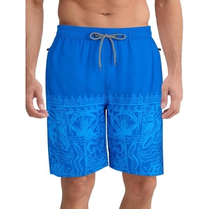image:imageAPTRO Mens Swim Trunks 9 inch Bathing Suit Big amp Tall Swim Shorts  Quick Dry Breathable Fabric Elastic Waistband with Drawstring Swimsuits for Beach Swimming Vacation PartyZp02 Blue Totem